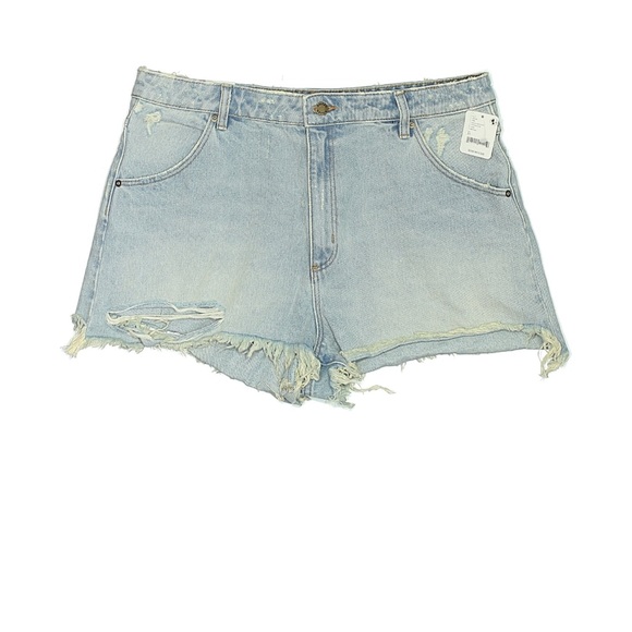 Rolla's Dusters Short in the Layla Bleach wash Cheeky Denim High Rise Slim 33 - Picture 2 of 6
